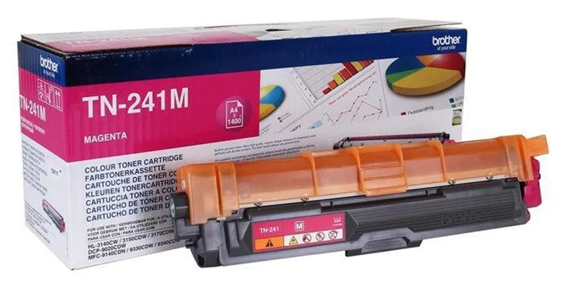 Hlavný obrázok produktu TN241M Toner pro HL 3140CW, 3150CDW, DCP 9020CDW tiskárny, BROTHER magenta, 1,4 tisíc