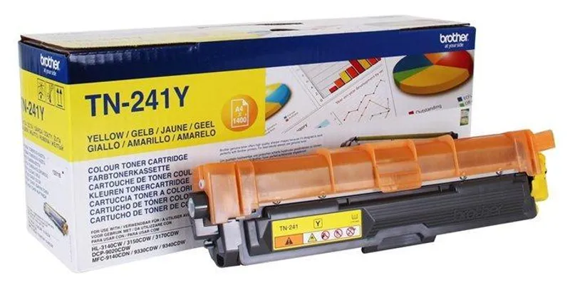 Hlavný obrázok produktu TN241Y Toner pro HL 3140CW, 3150CDW, DCP 9020CDW tiskárny, BROTHER yellow, 1,4 tisíc