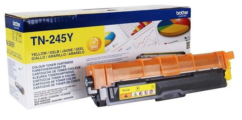 Hlavný obrázok produktu TN245Y Toner pro HL 3140CW, 3150CDW, DCP 9020CDW tiskárny, BROTHER yellow, 2,2 tisíc