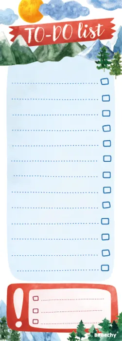 Hlavný obrázok produktu To-Do List - Hory