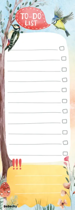 Hlavný obrázok produktu To-Do List - Ptáčci