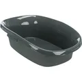Ďalší obrázok produktu Toaleta Be Eco CARLO, s okrajom, 31x14x43cm, antracit/šedozelená