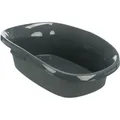 Ďalší obrázok produktu Toaleta Be Eco CARLO, s okrajom, 31x14x43cm, antracit/šedozelená