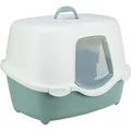 Toaleta pre mačky DAVIO TOP, 56 x 39 x 39 cm, zelená/biela