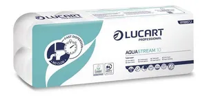 Toaletný papier "Aquastream 10", biela, 2-vrstvový, 22 m, LUCART [10 ks]