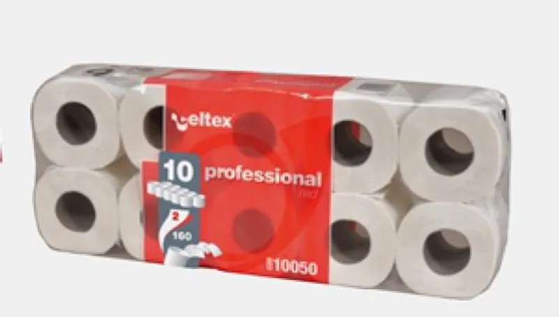 Hlavný obrázok produktu Toaletní papír CELTEX Professionál 2 vrstvý 160 útržků [10 ks]