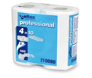 Toaletný papier CELTEX Professionál 2 vrstvový 500 útržkov [4 ks]