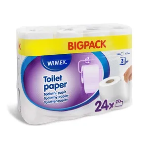Toaletný papier (FSC Mix) 3vrstvý biely O10,5cm 17m 150 útržkov [24 ks]