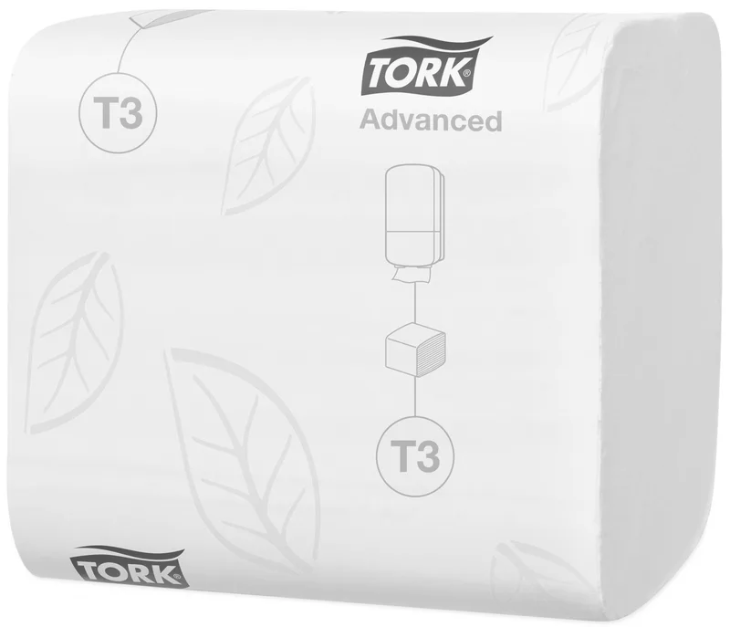 Hlavný obrázok produktu Toaletní papír skládaný TORK ADVANCED 2vrstvy T3 [36 x 242 ks]