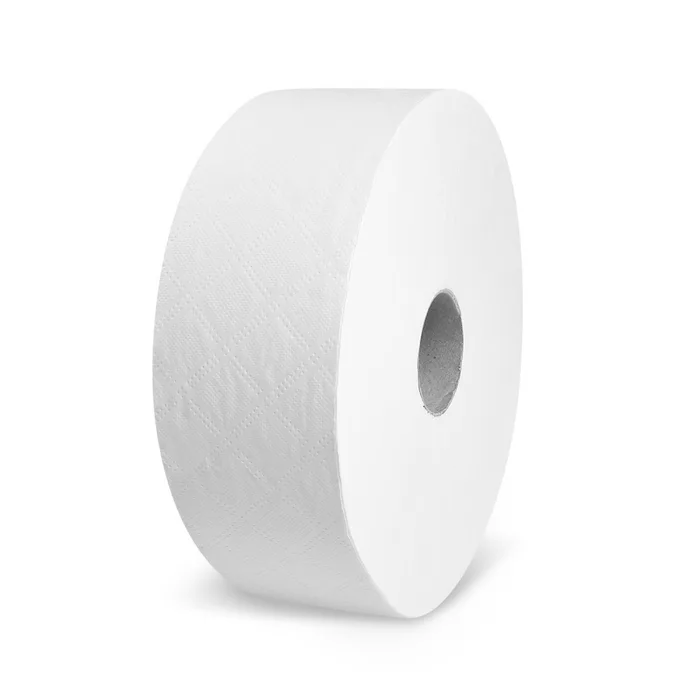 Hlavný obrázok produktu Toaletní papír (Tissue) 2vrstvý s ražbou bílý `JUMBO` průměr 23cm 170m [6 ks]