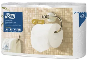 Toaletný papier TORK 110405 Premium Extra Soft 4-vrstvový 153 útržkov T4 [6 ks]