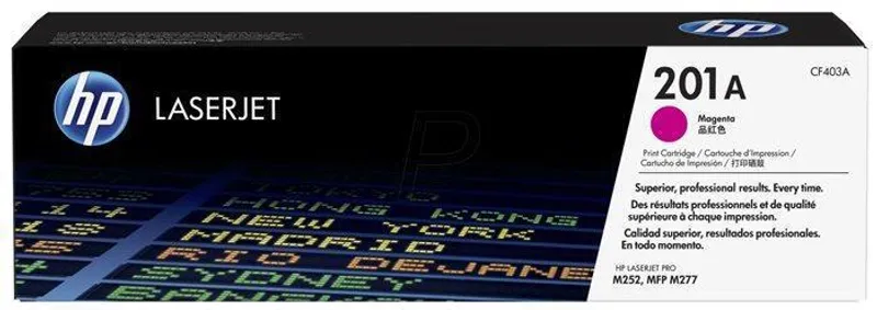Hlavný obrázok produktu Toner HP 201A, do tiskárny Color LaserJet Pro M252, M277, purpurová, 1,4k , HP