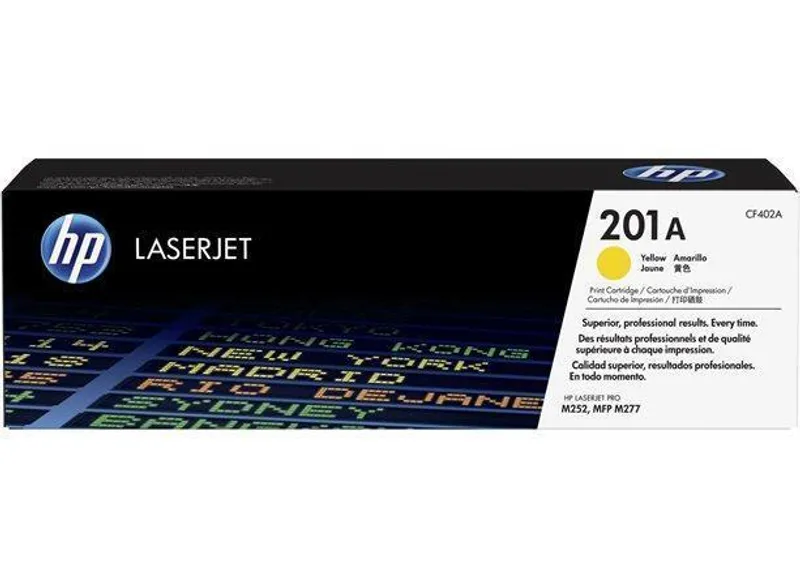 Hlavný obrázok produktu Toner HP 201A, do tiskárny Color LaserJet Pro M252, M277, žlutá, 1,4k , HP