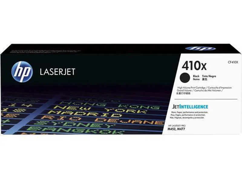 Hlavný obrázok produktu Toner HP 410X, do tiskárny ColorLaserJet M452/477, černá, 6,5k, HP