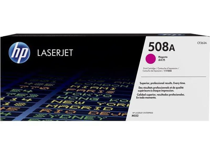 Hlavný obrázok produktu Toner HP 508A, do tiskárny Color LaserJet Enterprise M552, M553, purpurová, 5k, HP