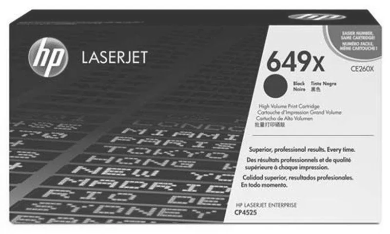 Hlavný obrázok produktu Toner pro "BarevnáLaserJet CP4525" tiskárnu, HP "CE260X" Černá, 17 tis.stran