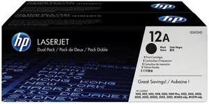 HP originál toner Q2612AD, black, 4000 (2x2000)str., HP 12A, HP LaserJet 1010, 1012, 1015, 1020, 1022, 3015, 3020, dual pack, 2ks,