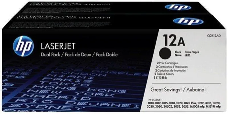 Hlavný obrázok produktu Toner pro "LaserJet 1010, 1015, 1018" tiskárny, HP "Q2612A" Černá, 2*2 tis.stran