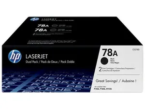 HP originál toner CE278AD, black, 4200 (2x2100)str., HP 78A, HP LaserJet Pro P1566, M1536, dual pack, 2ks, O