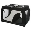 Ďalší obrázok produktu Transpor.nylon. box Vario DOUBLE 91x60x61/57 cm čierno-sivý