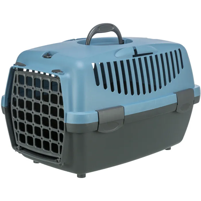 Hlavný obrázok produktu Transportní box CAPRI I, XS: 32x31x48cm (max. 6kg) - tmavě šedá/sv.modrá