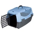 Ďalší obrázok produktu Transportný box CAPRI I, XS: 32x31x48cm (max. 6kg) - tmavo šedá / sv.modrá