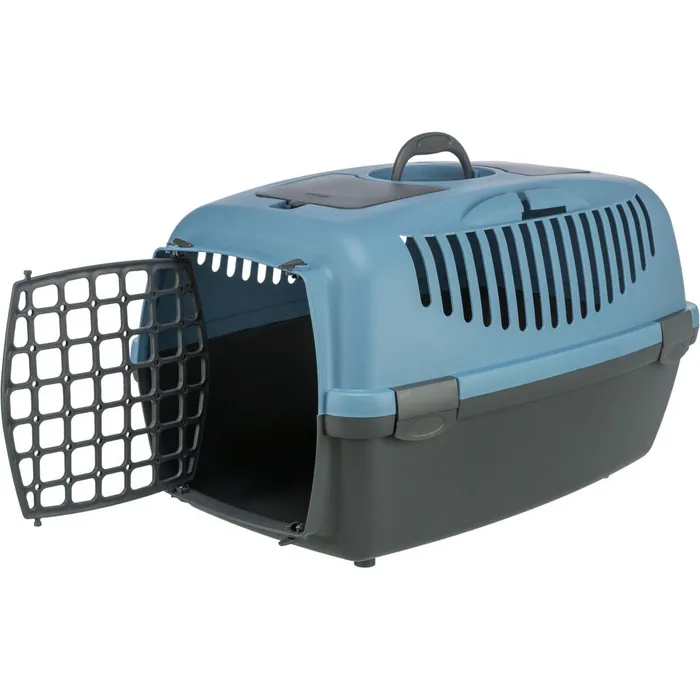Hlavný obrázok produktu Transportní box CAPRI III 40x38x61cm (max. 12kg) - tmavě šedá/pastelově modrá