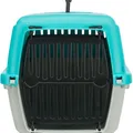 Ďalší obrázok produktu Transportný box CAPRI XXS: 26 x 25 x 39 cm, max. do 4 kg - tyrkys / svetlosivá
