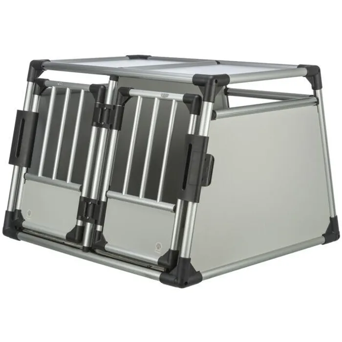 Hlavný obrázok produktu Transportní klec dvojitá, hliníkový rám, pevné panely 95x69x88 cm