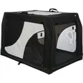 Transportný nylonový box Vario M-L 91x58x61 cm čierno-sivý