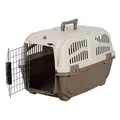 Ďalší obrázok produktu Transportná prepravka SKUDO 2, XS-S, 35x36x55 cm, tmavo šedá/piesková (max. 18kg)
