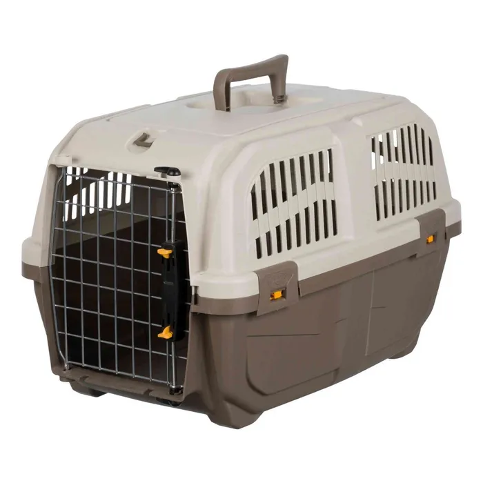 Hlavný obrázok produktu Transportní přepravka SKUDO 2, XS-S, 35x36x55 cm, tmavě šedá/písková (max. 18kg)
