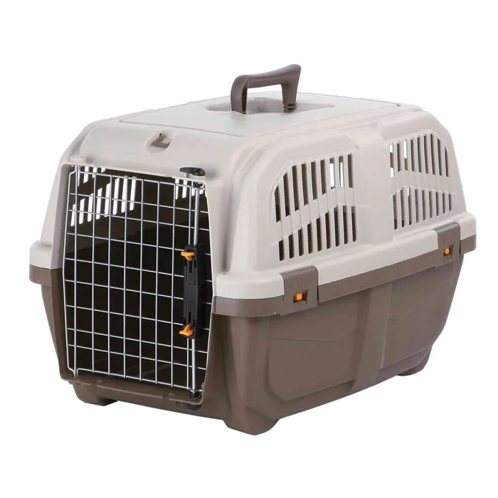 Hlavný obrázok produktu Transportní přepravka SKUDO 3, S, 40x39x60cm tmavě šedá/písková (max. 24kg)