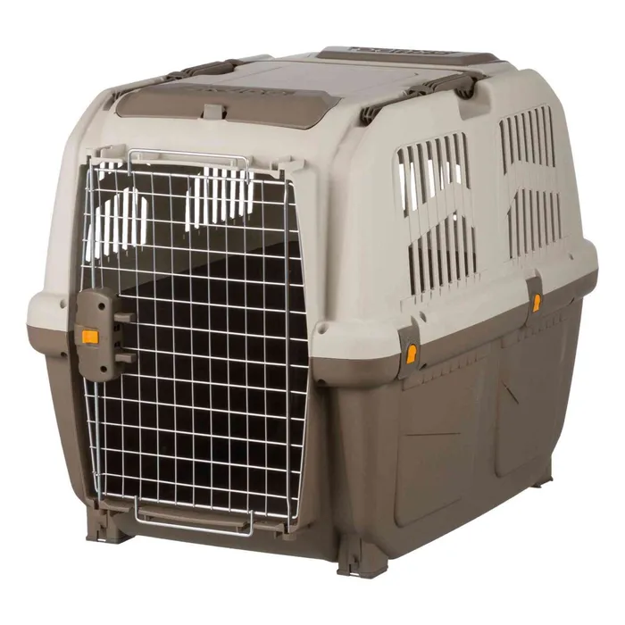 Hlavný obrázok produktu Transportní přepravka SKUDO 5, M, 59x65x79cm tmavě šedá/písková (max. 35kg)
