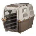 Ďalší obrázok produktu Transportná prepravka SKUDO 6, M-L, 63x70x92 cm, tmavo šedá/piesková (max. 40kg)