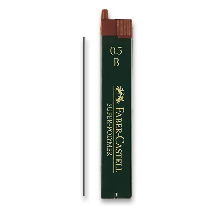 Hlavný obrázok produktu Grafitové tuhy Superpolymer 0.5mm B Faber Castell 120501