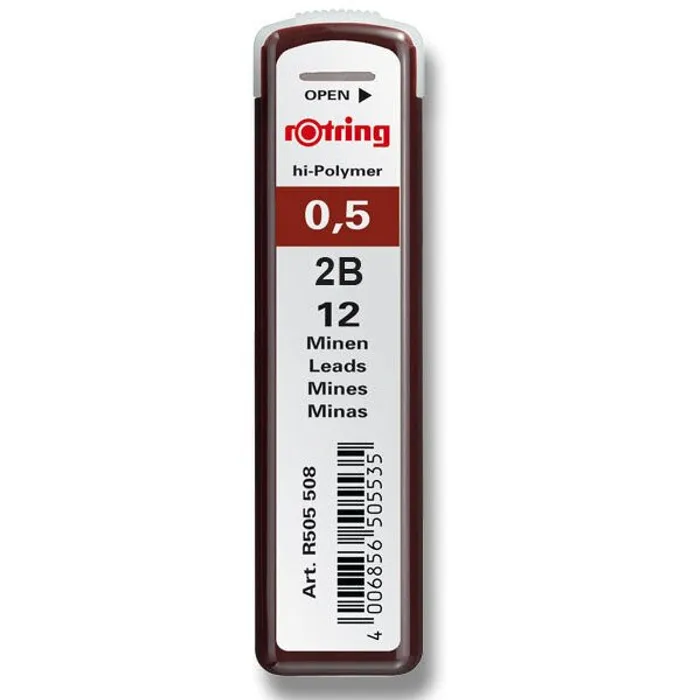 Hlavný obrázok produktu Tuhy Rotring 0,5 mm, 2B