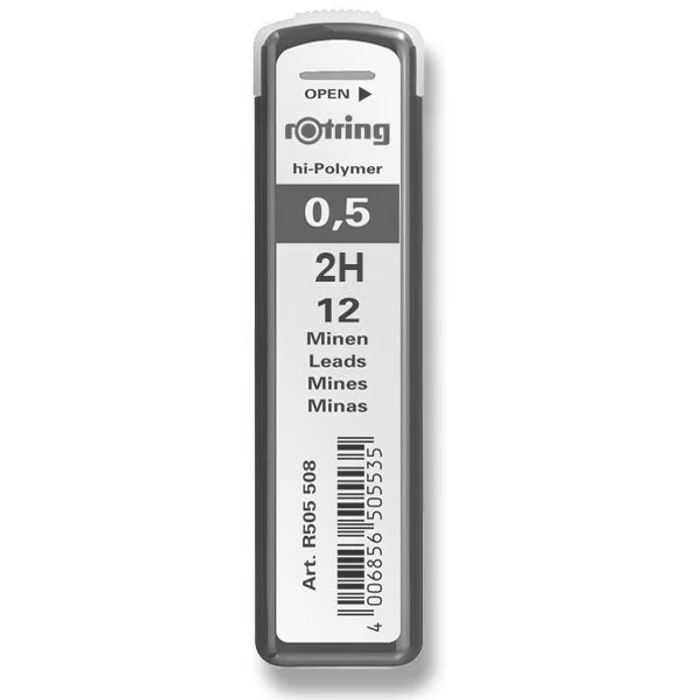Hlavný obrázok produktu Tuhy Rotring 0,5 mm, 2H
