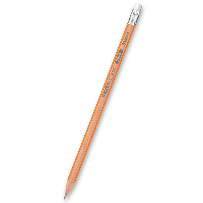 Hlavný obrázok produktu Tužka Maped Black´Peps s pryží, tvrdost 2H, 12 ks