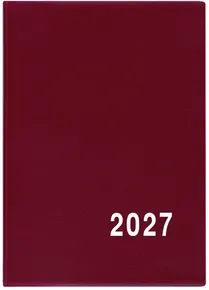 Týždenný diár - Hynek - PVC - bordový