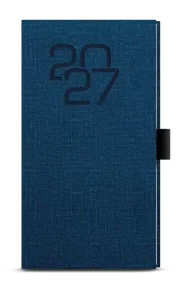 Týždenný diár - Jakub - Textil - vreckový - modrý