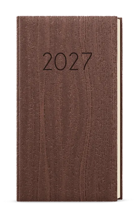 Hlavný obrázok produktu Týdenní diář - Jakub - Wood - kapesní - hnědá