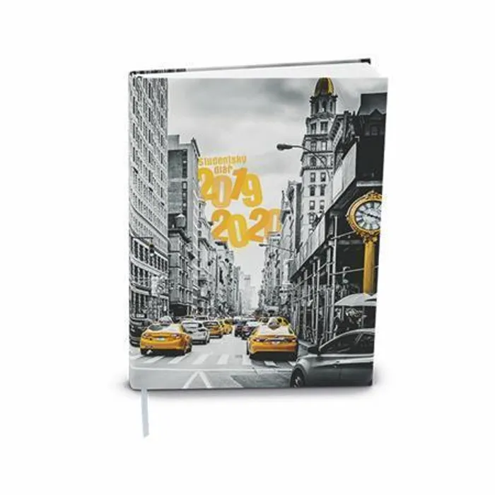 Hlavný obrázok produktu Týdenní diář "Student" 2019/2020, školní, V8, pevné desky, kapesní, New York, BALOUŠEK