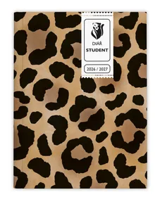 Týždenný diár - Študent - V8 - laminovaný - vreckový - Leopard