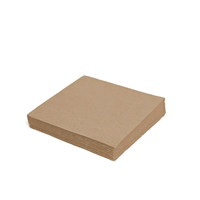 Hlavný obrázok produktu Ubrousek (PAP FSC Mix) 2vrstvý přírodní hnědý 33 x 33 cm [250 ks]