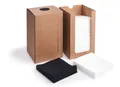 Obrúsok PREMIUM čierny 20 x 20 cm v boxe [100 ks]