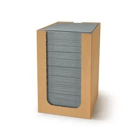 Obrúsok PREMIUM sivý 20 x 20 cm v boxe [100 ks]