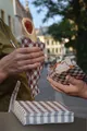 Ďalší obrázok produktu Obrúsok 1vrstvý Karo hnedý 33 x 33 cm [100 ks]