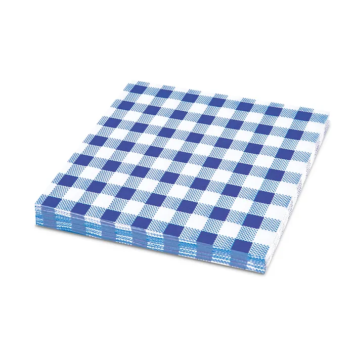 Hlavný obrázok produktu Ubrousky 1-vrstvé, 33 x 33 cm KARO modré [100 ks]