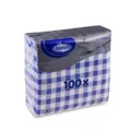 Ďalší obrázok produktu Obrúsok 1vrstvý Karo modrý 33 x 33 cm [100 ks]